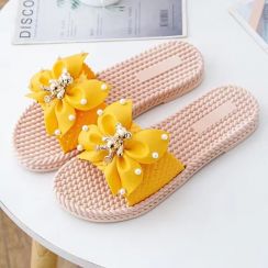3 Pairs Womens Bow Fashion Slippers